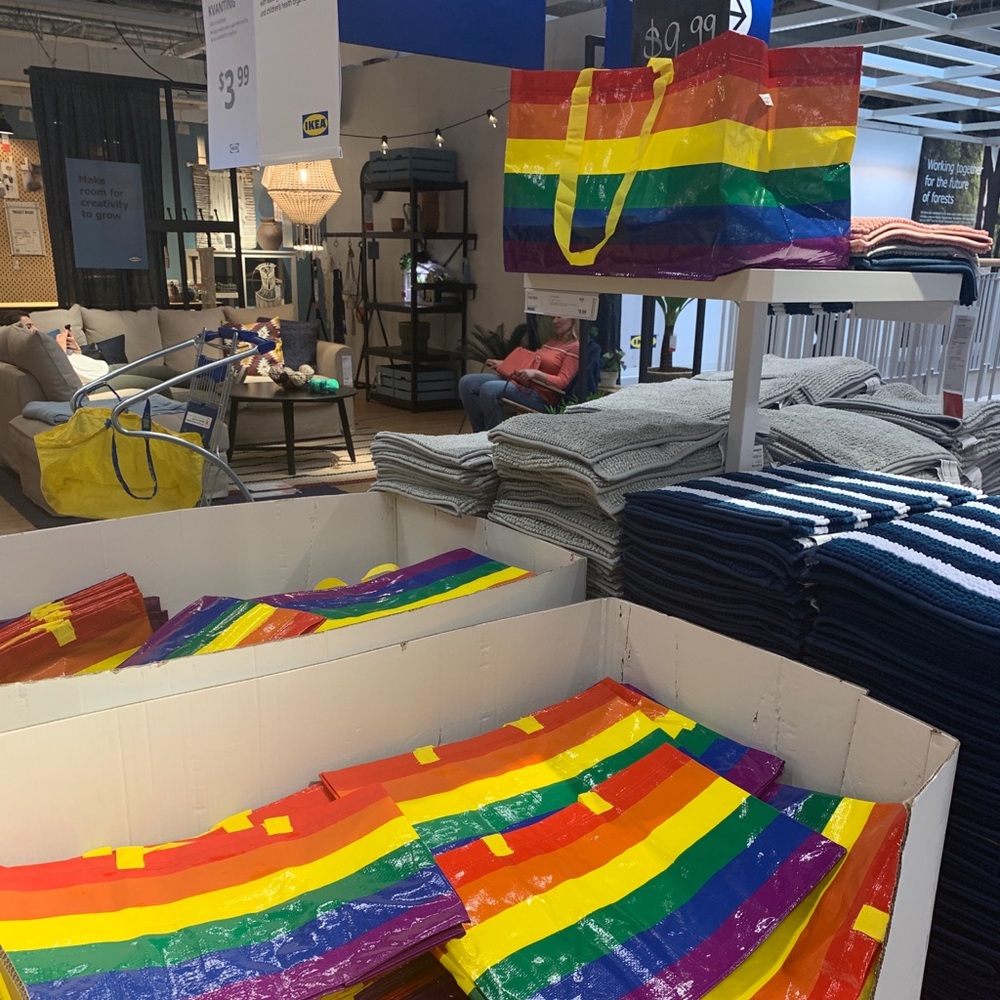 Limited Edition LGBTQ+ KVANTING Ikea bag.
